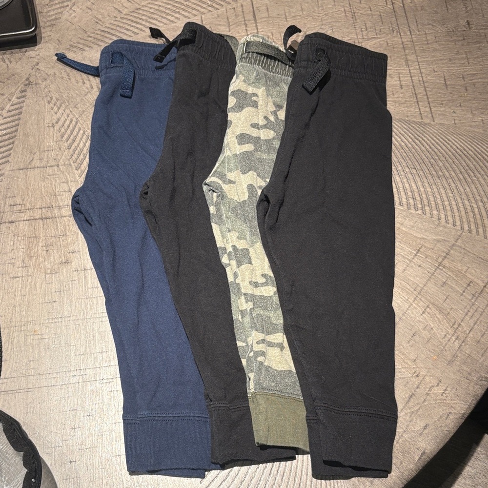 Kids Jogger Pant Bundle- Navy, Black (x2) & Camo